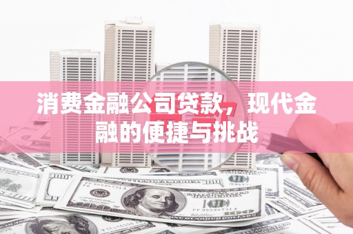 疏附消费金融公司贷款，现代金融的便捷与挑战