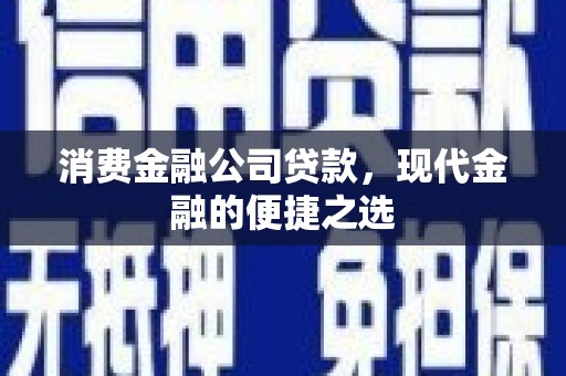 温岭消费金融公司贷款，现代金融的便捷之选
