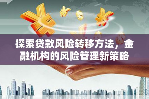 峨边探索贷款风险转移方法，金融机构的风险管理新策略