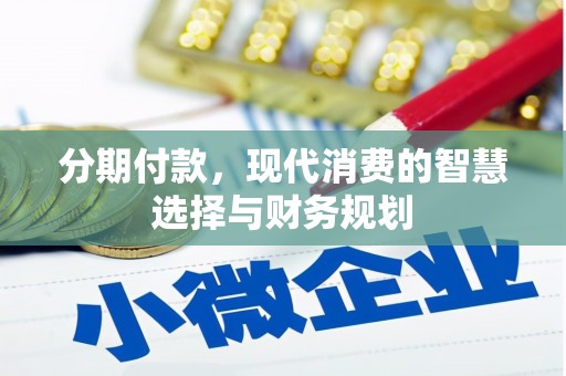 泗阳分期付款，现代消费的智慧选择与财务规划