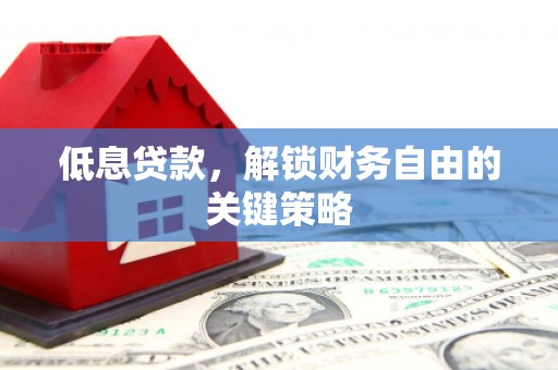 交口低息贷款，解锁财务自由的关键策略