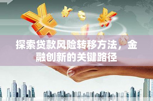 安仁探索贷款风险转移方法，金融创新的关键路径