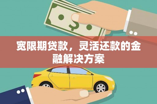 青神宽限期贷款，灵活还款的金融解决方案