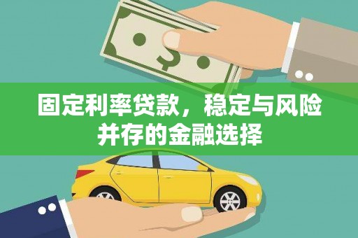 固始固定利率贷款，稳定与风险并存的金融选择