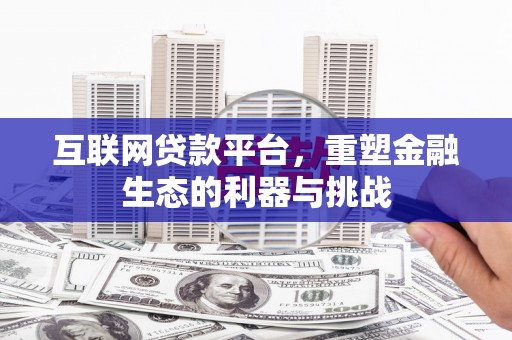 台山互联网贷款平台，重塑金融生态的利器与挑战