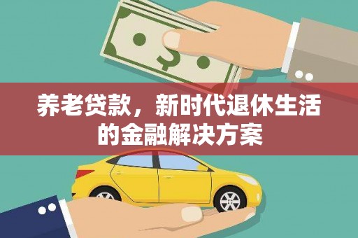 隆尧养老贷款，新时代退休生活的金融解决方案
