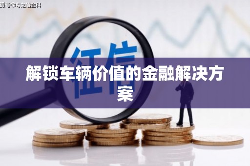 吴兴解锁车辆价值的金融解决方案